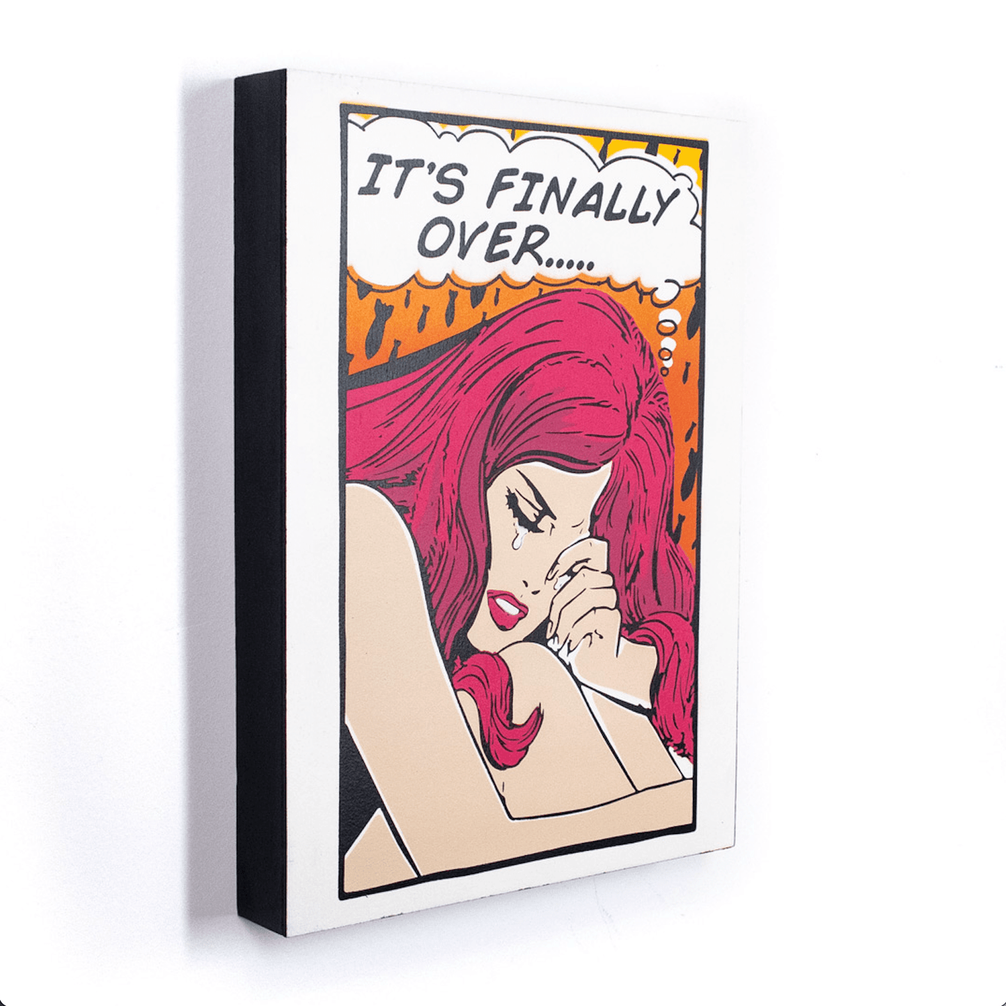 HAND PAINTED "IT’S FINALLY OVER" - by DENIAL - UNDERRATED SHOP